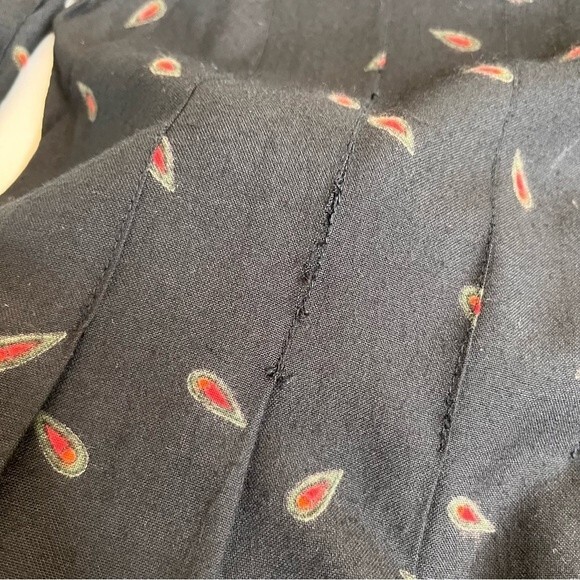 Vintage Sarah Elizabeth Paisley Embroidered Maxi Dress Women 10 DAMAGED - READ - Picture 9 of 16